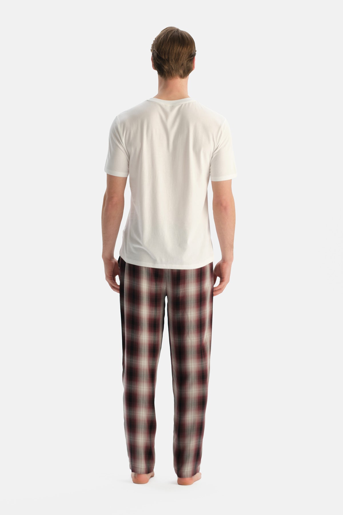 Multicolor Ekoseli Dokuma Pantolon