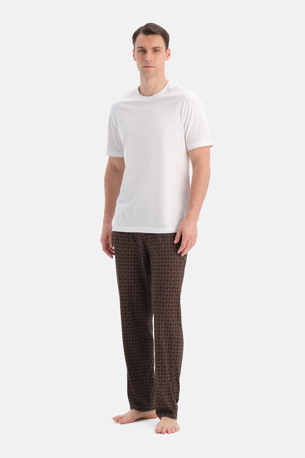 DESENLİ PAMUK MODAL ÖRME PANTOLON