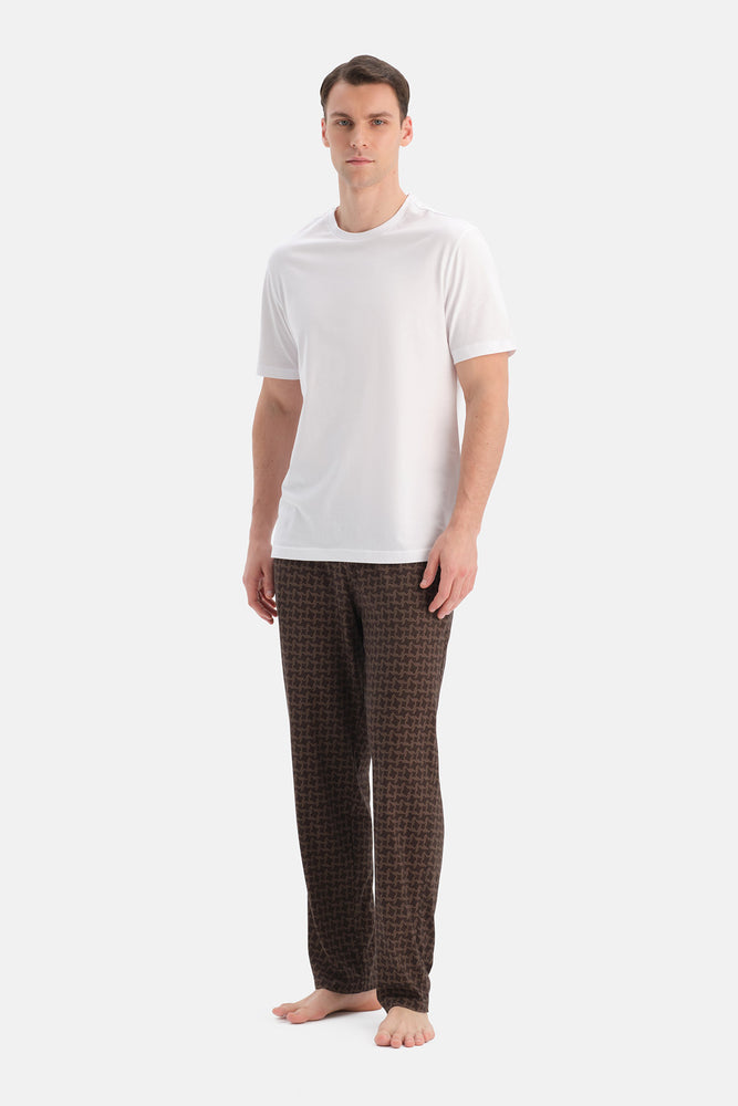 DESENLİ PAMUK MODAL ÖRME PANTOLON