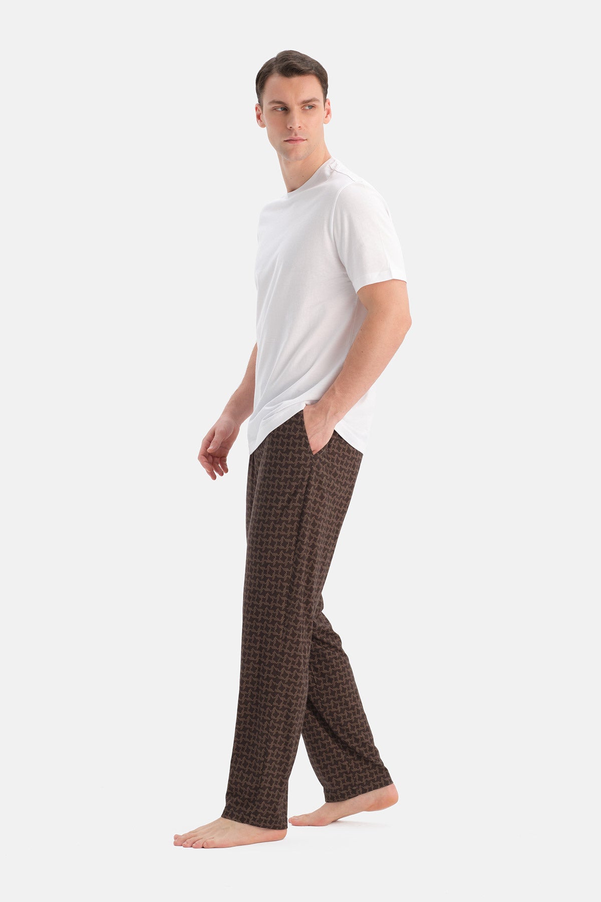 DESENLİ PAMUK MODAL ÖRME PANTOLON