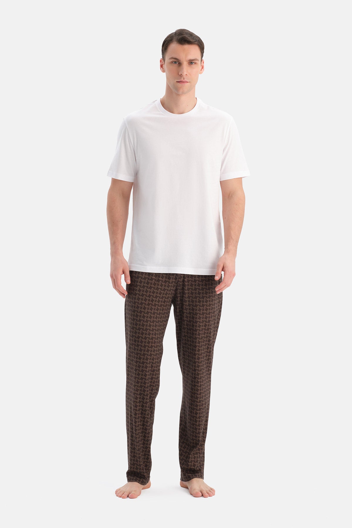 DESENLİ PAMUK MODAL ÖRME PANTOLON