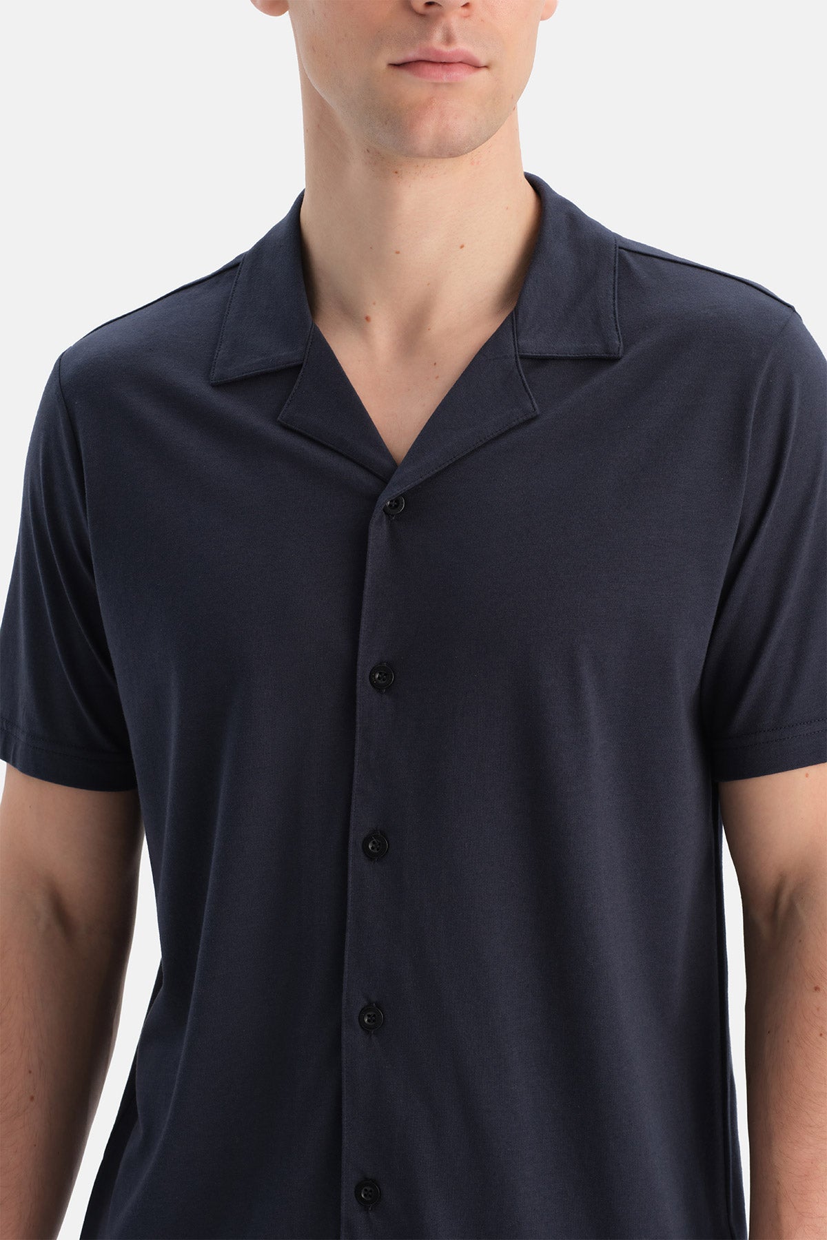 KISA KOLLU PAMUK MODAL GÖMLEK ŞORT TAKIM