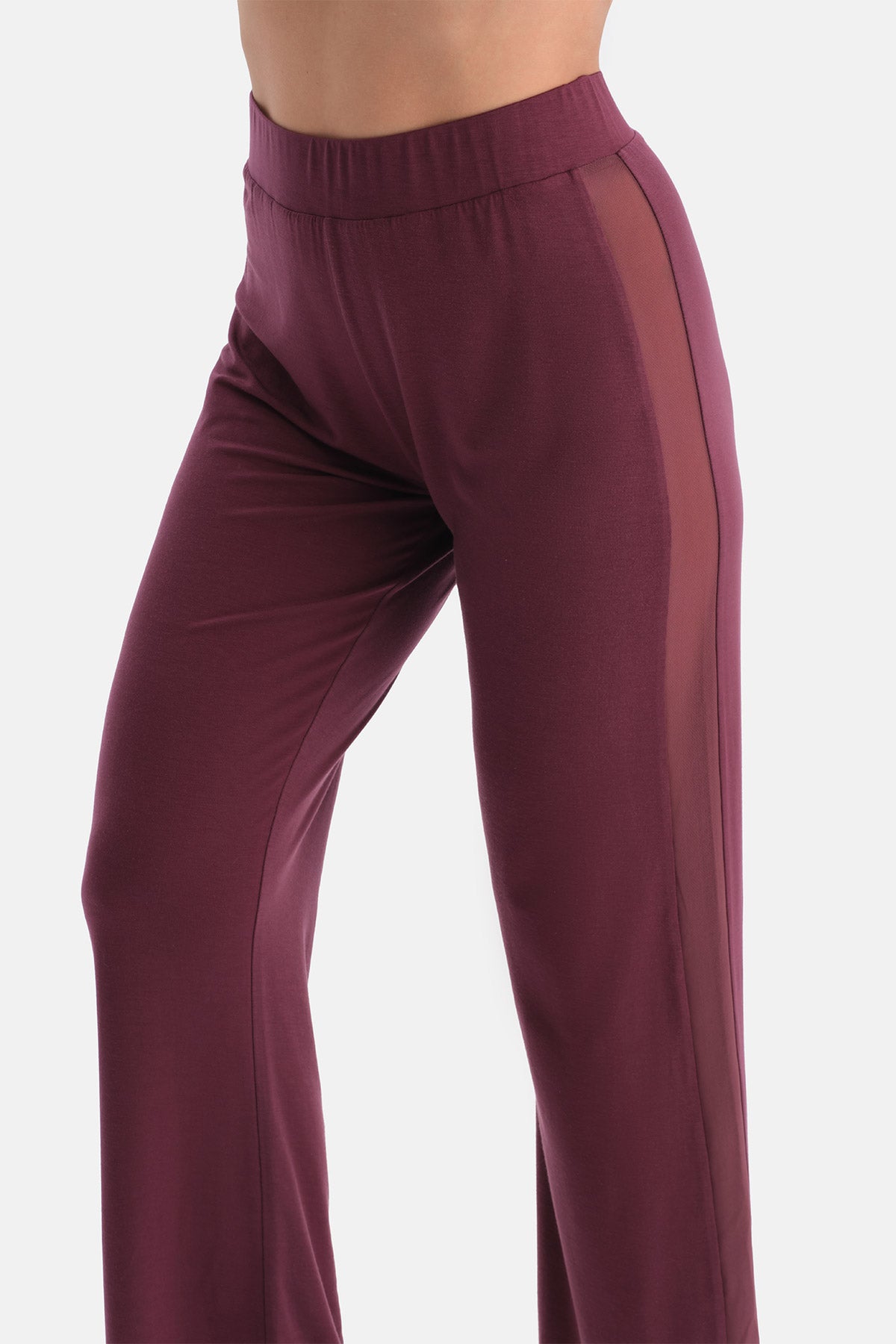 Bordo Dantel Detaylı Sütyen