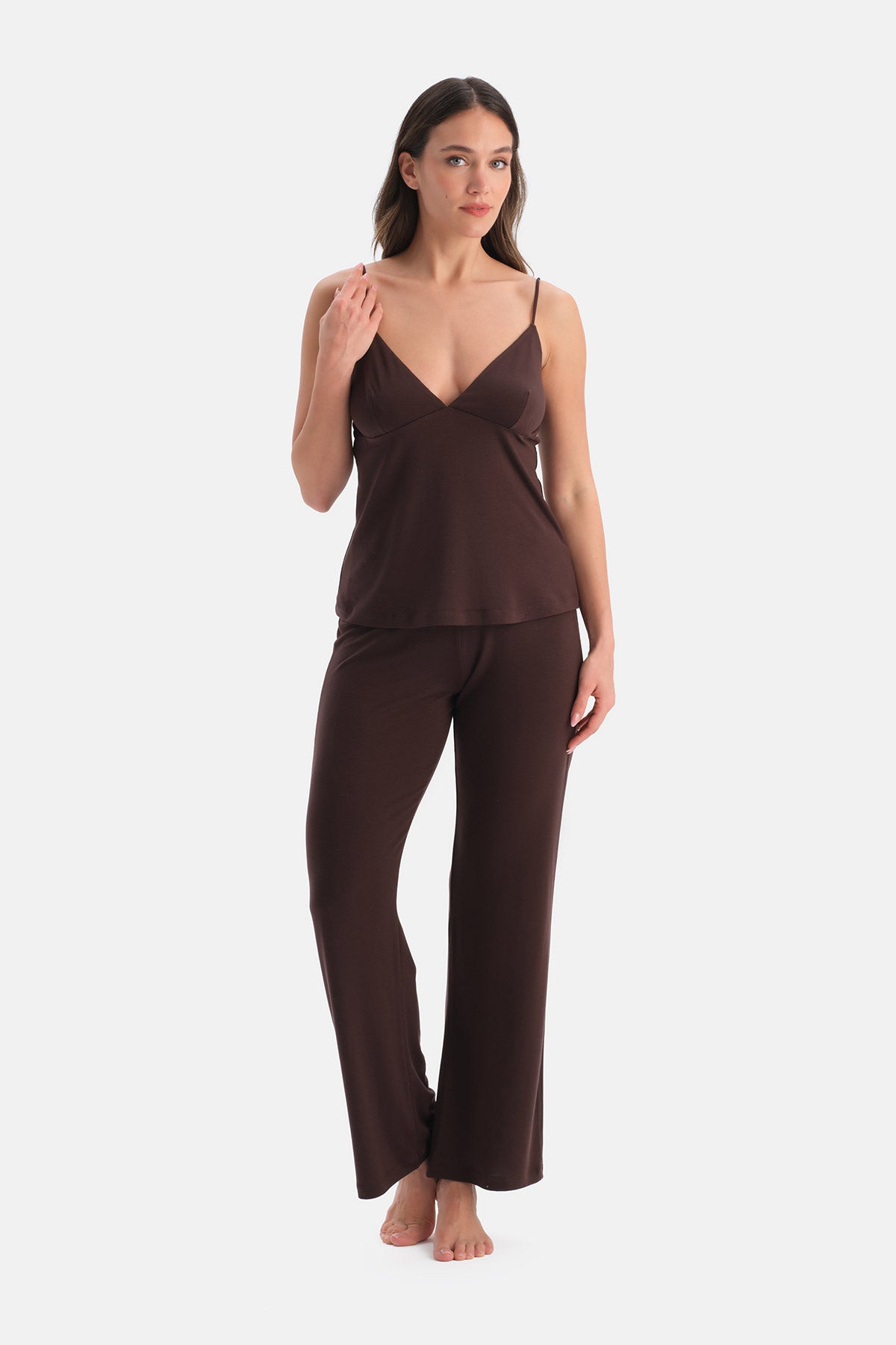 Kahverengi 1135KC Suzıe Balensiz Dikişsiz Sütyen