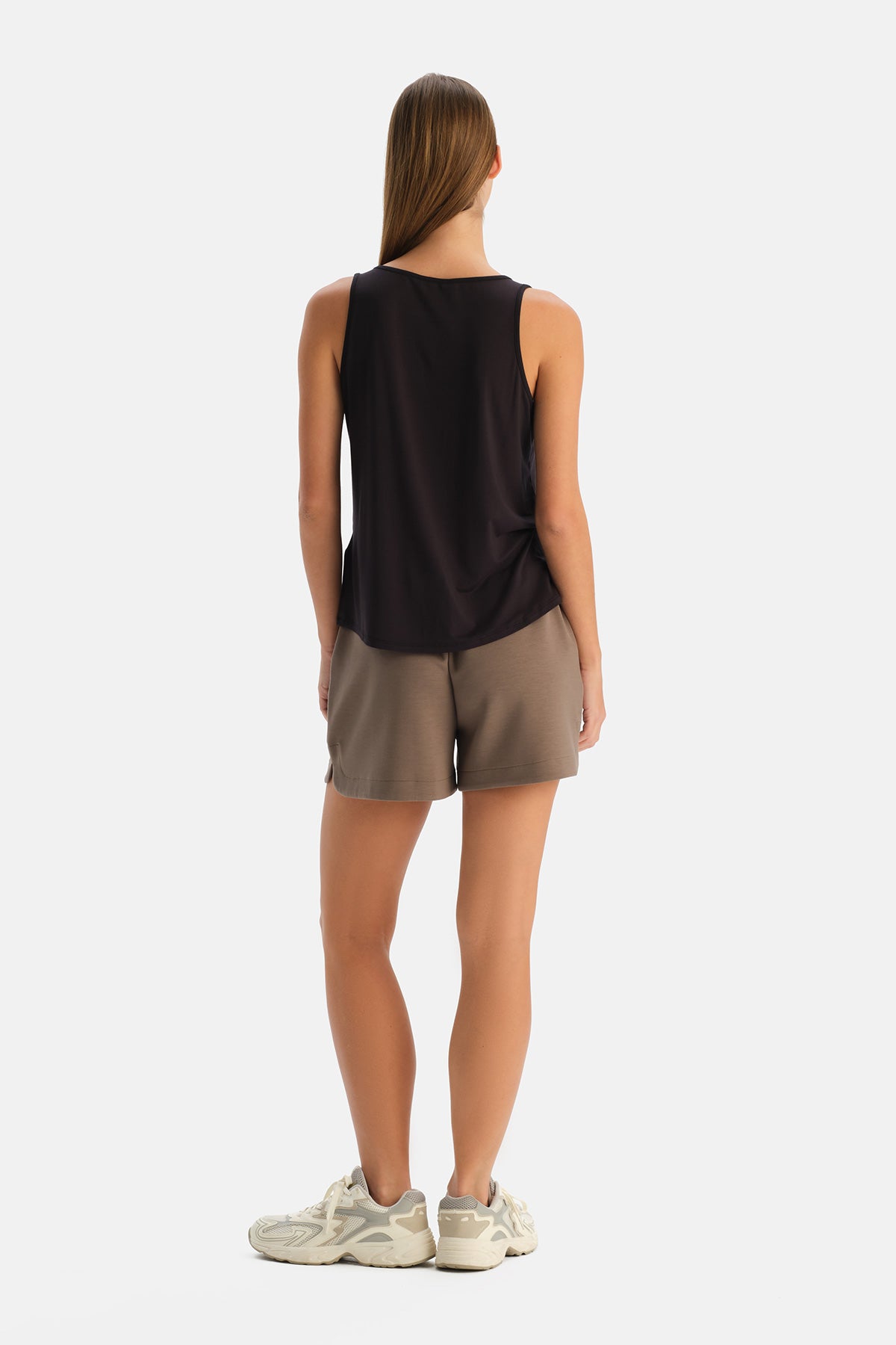 Siyah Kalın Askılı Basic Atlet