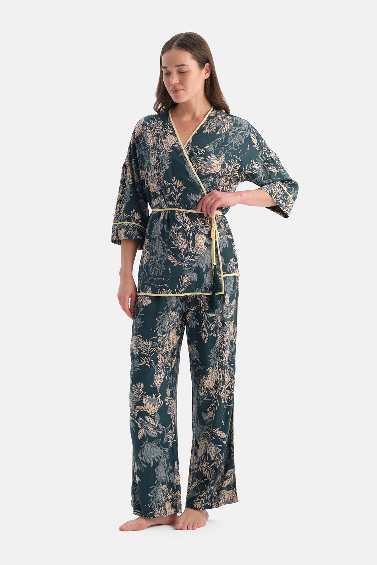 DESENLİ DOKUMA PANTOLON