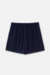 Lacivert Dokuma Şort