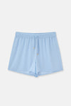 Açık Mavi Dokuma Şort
