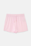 Açık Pembe Dokuma Şort