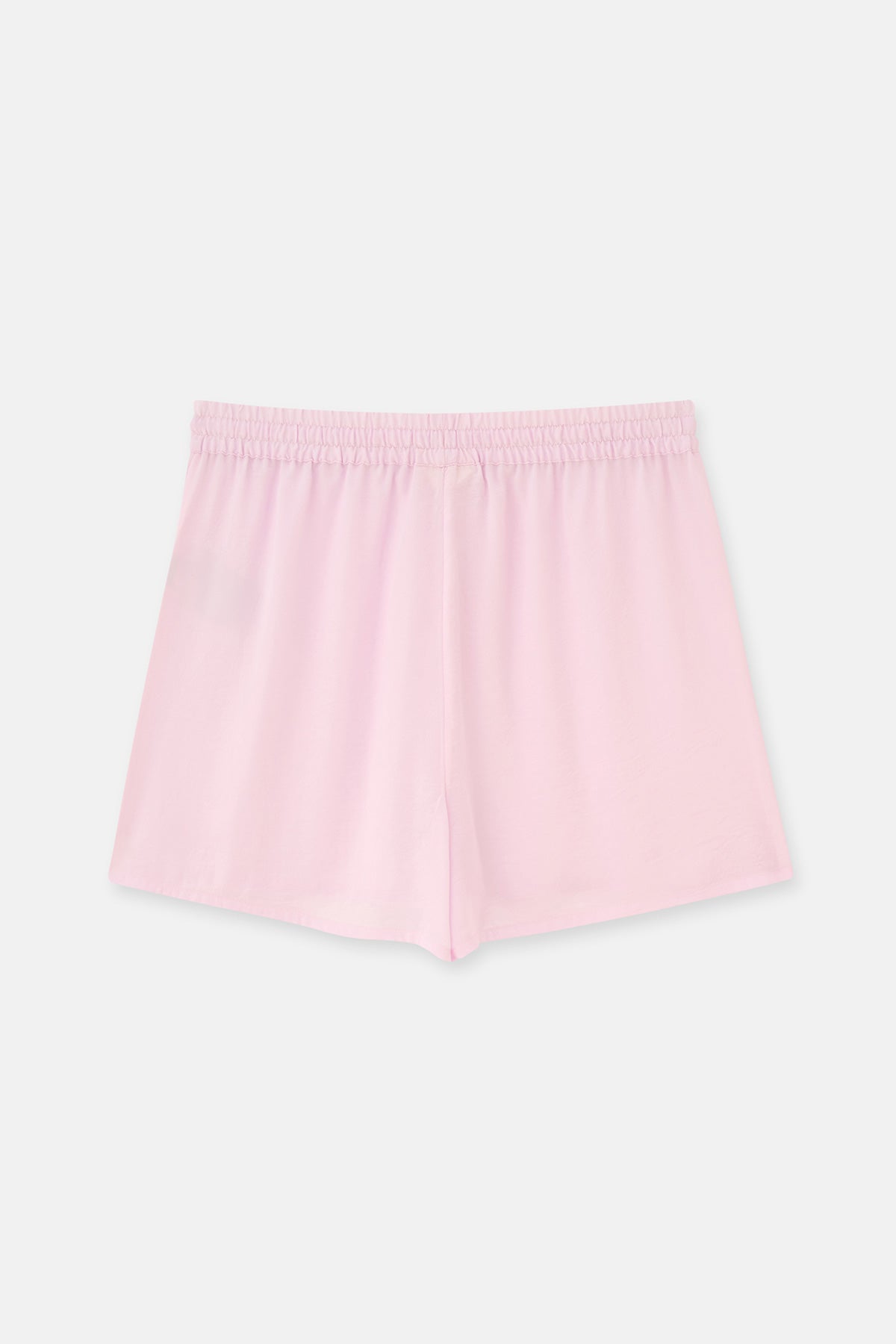 Açık Pembe Dokuma Şort