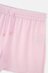 Açık Pembe Dokuma Şort