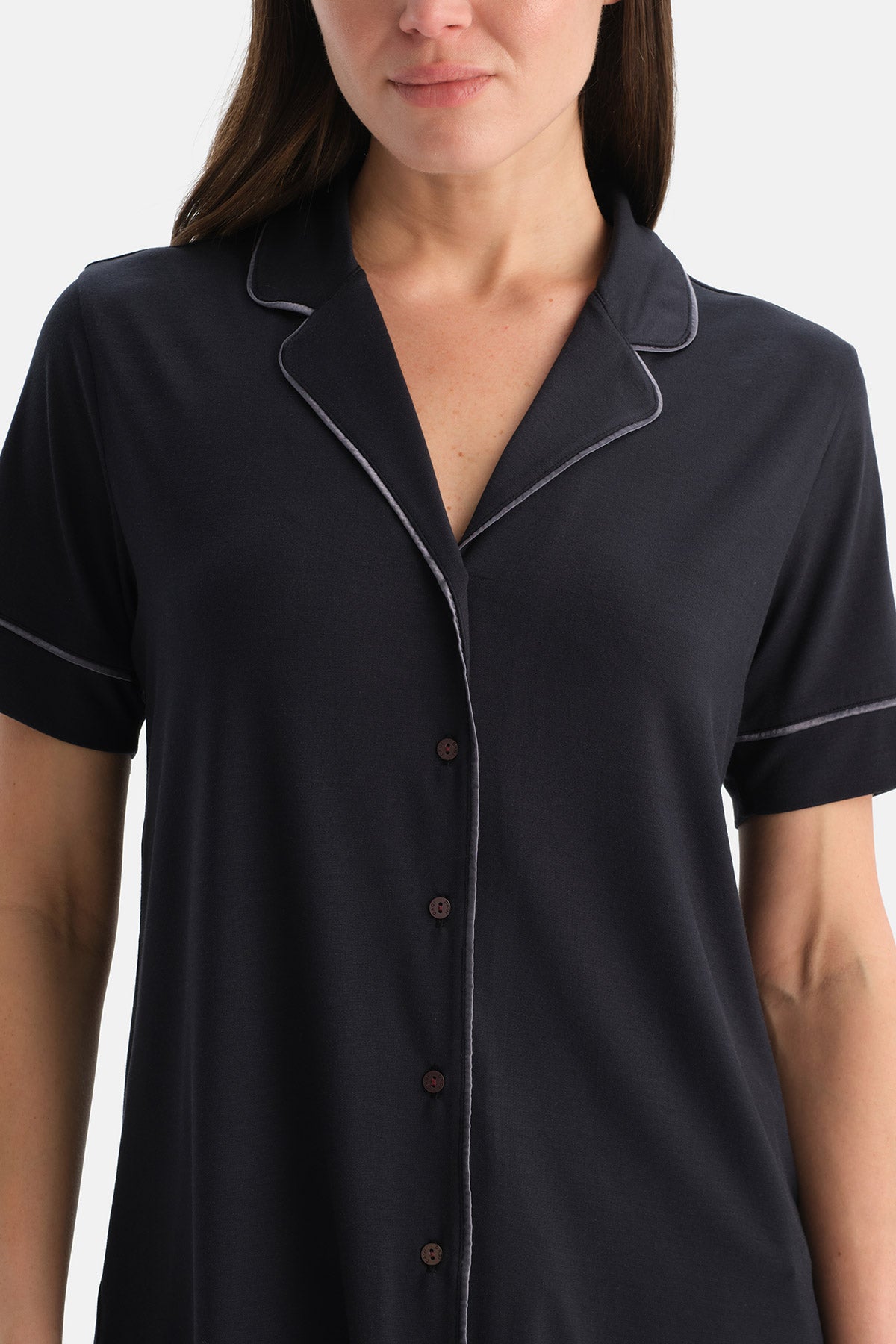 BİYE DETAYLI SİROVİSKON GÖMLEK PANTOLON TAKIM