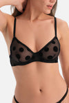Siyah Dantel Detaylı Sütyen