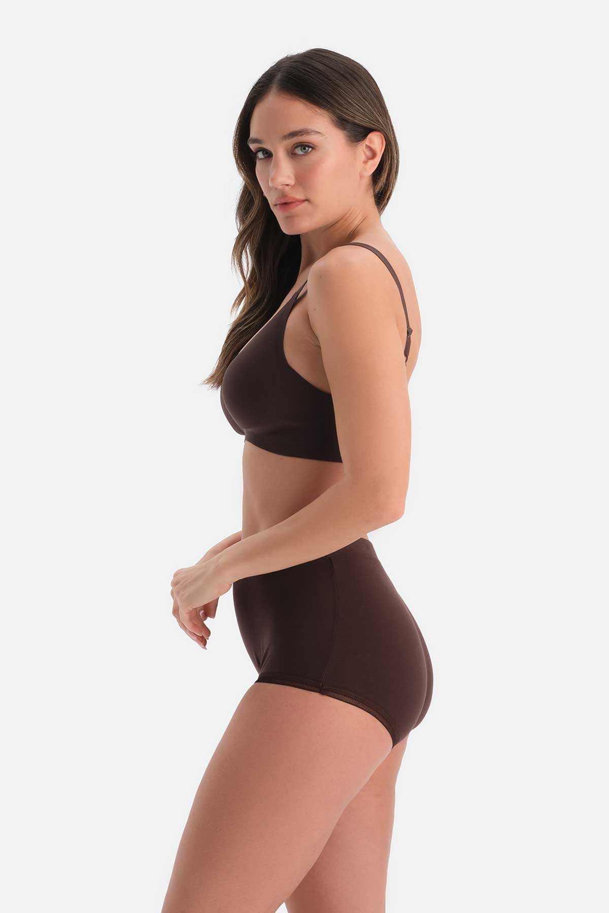 Kahverengi 1135KC Suzıe Balensiz Dikişsiz Sütyen