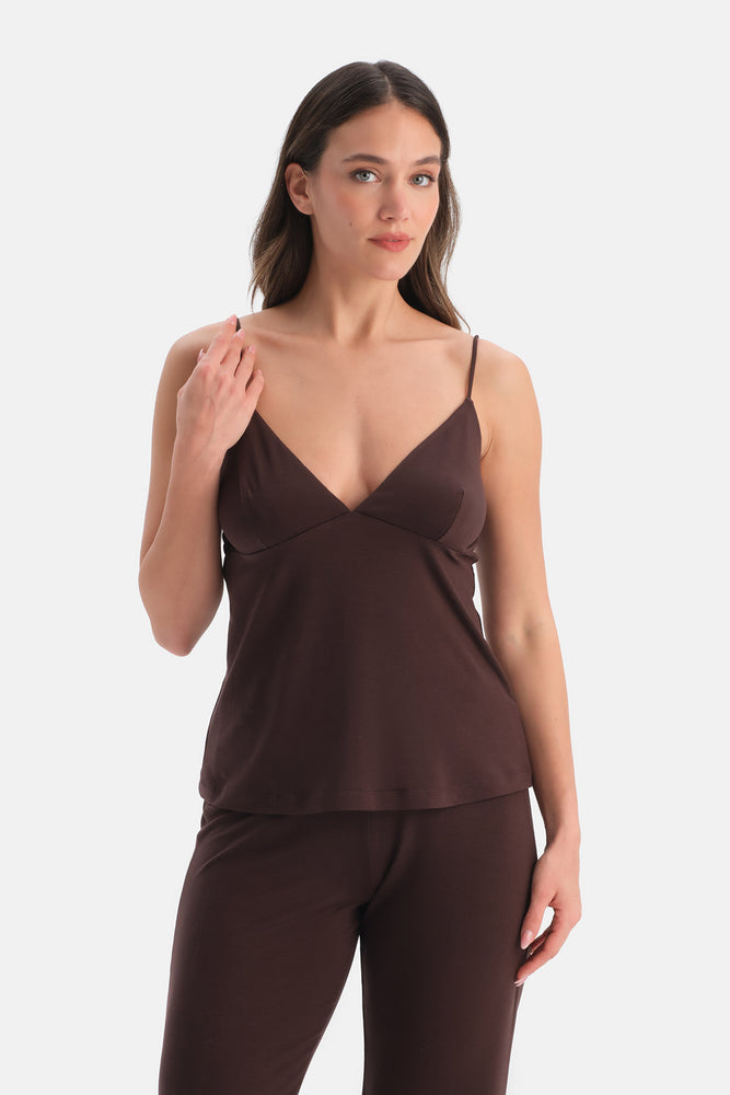 Kahverengi 1135KC Suzıe Balensiz Dikişsiz Sütyen