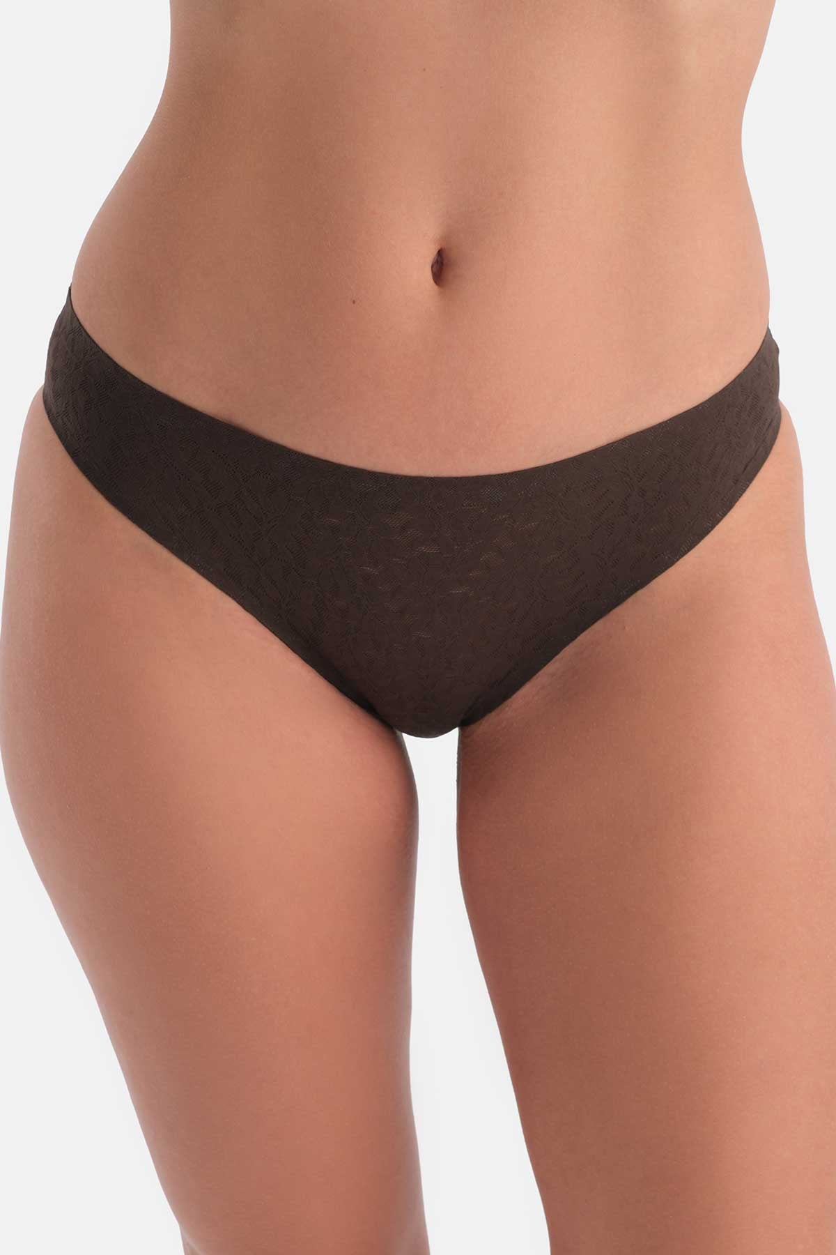 Kahverengi Lazer Kesim Yapıştırma Hıpster