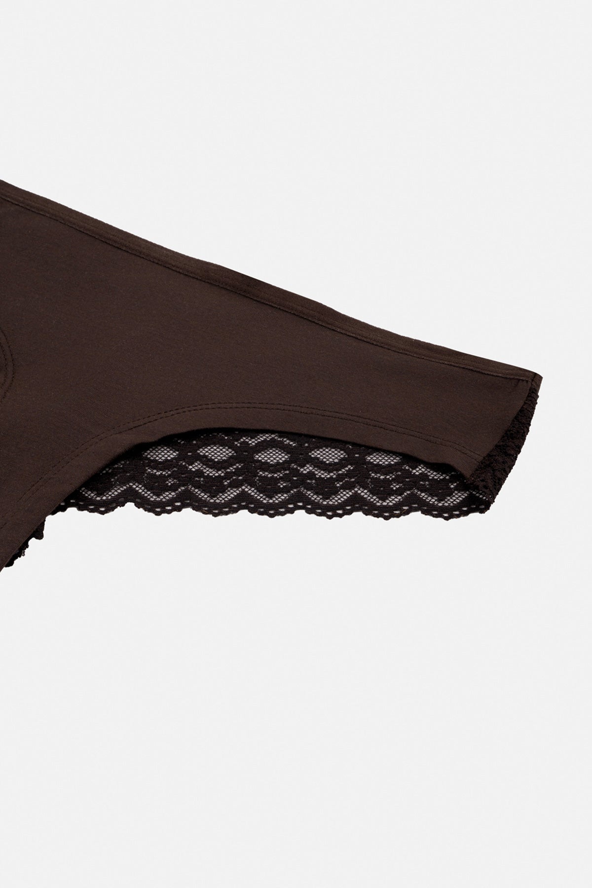 3'LÜ ARKASI DANTEL DETAYLI DÜZ BRAZILIAN KÜLOT
