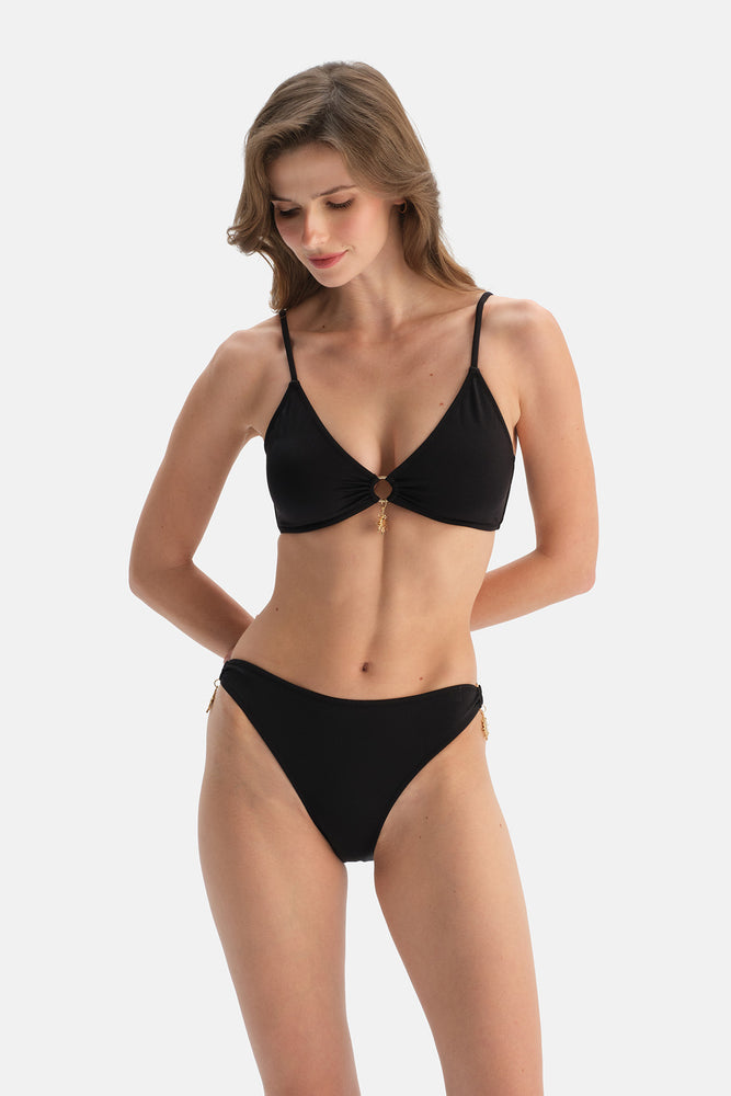 Siyah Düşük Bel Bikini Alt