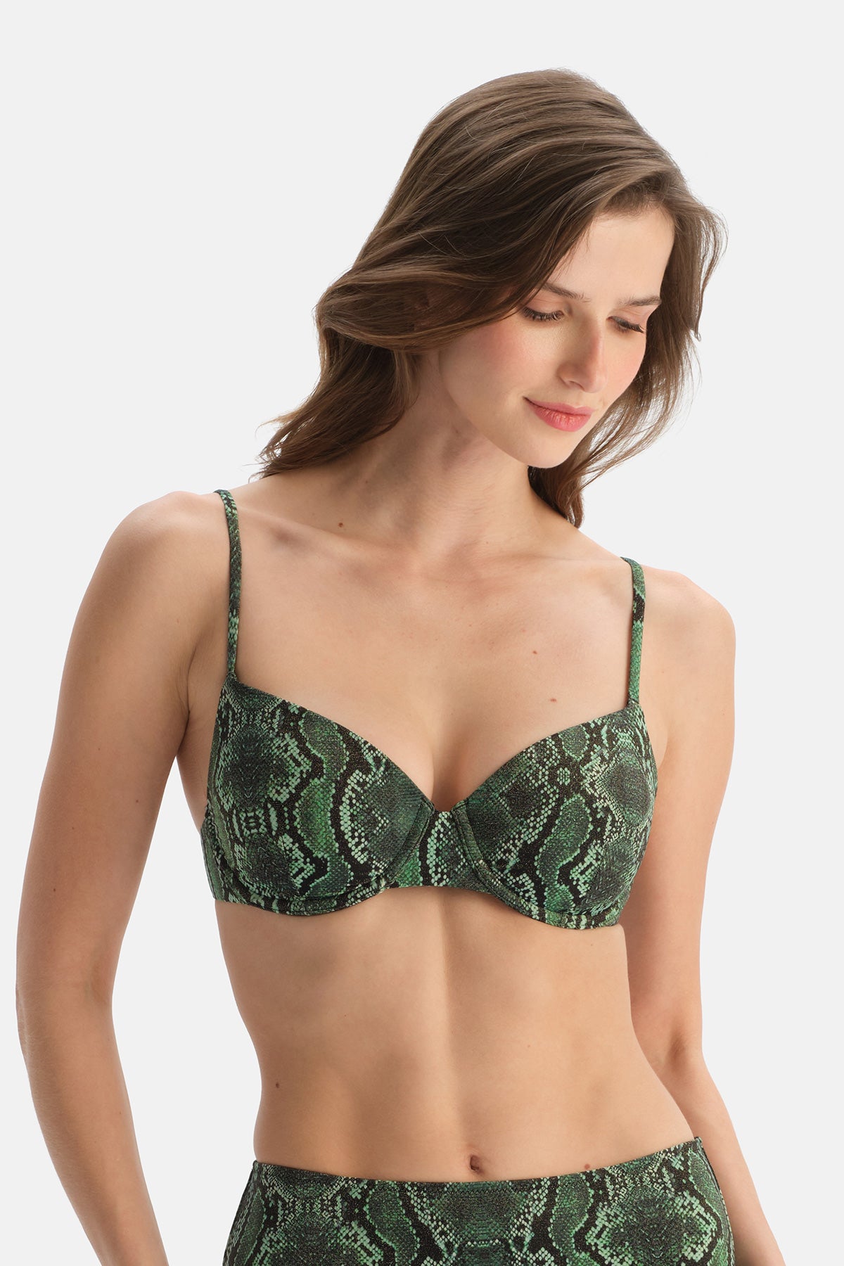 Multicolor Kaplı Bikini Üst