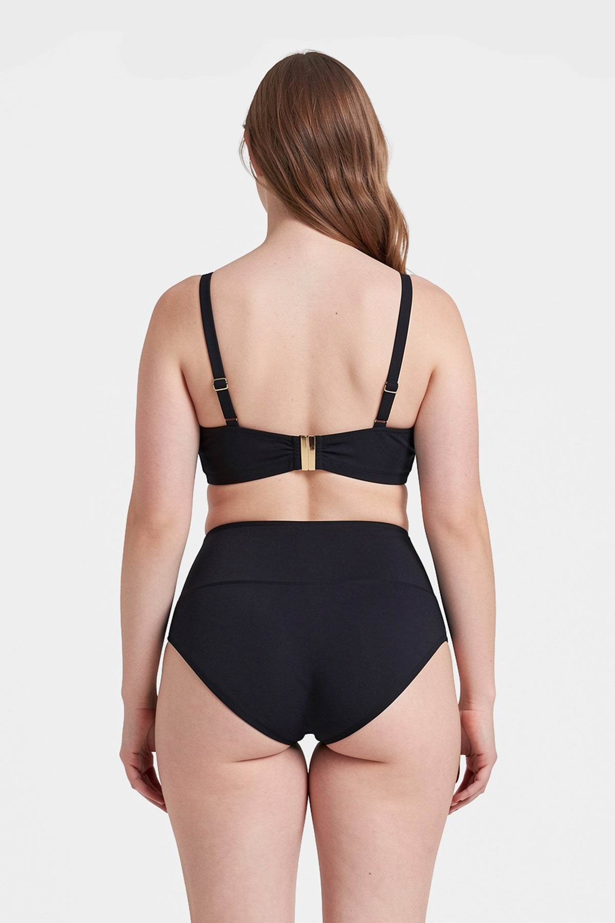Siyah Korseli Toparlayıcı Bikini Üst