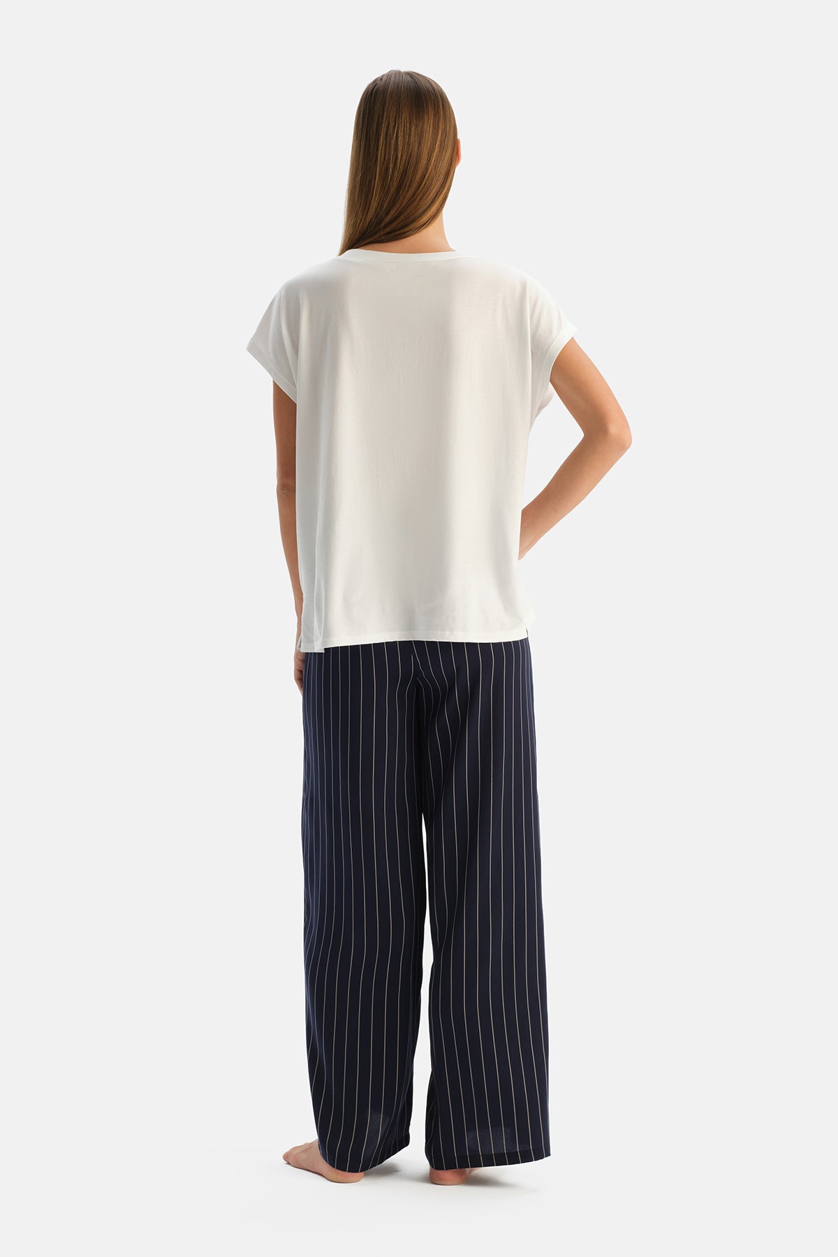 DESENLİ DOKUMA PANTOLON