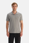 Gri Polo Yaka Pike Tişört