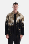 Haki Dağ Manzaralı Sweatshirt