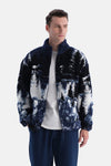 Lacivert Orman Manzaralı Sweatshirt