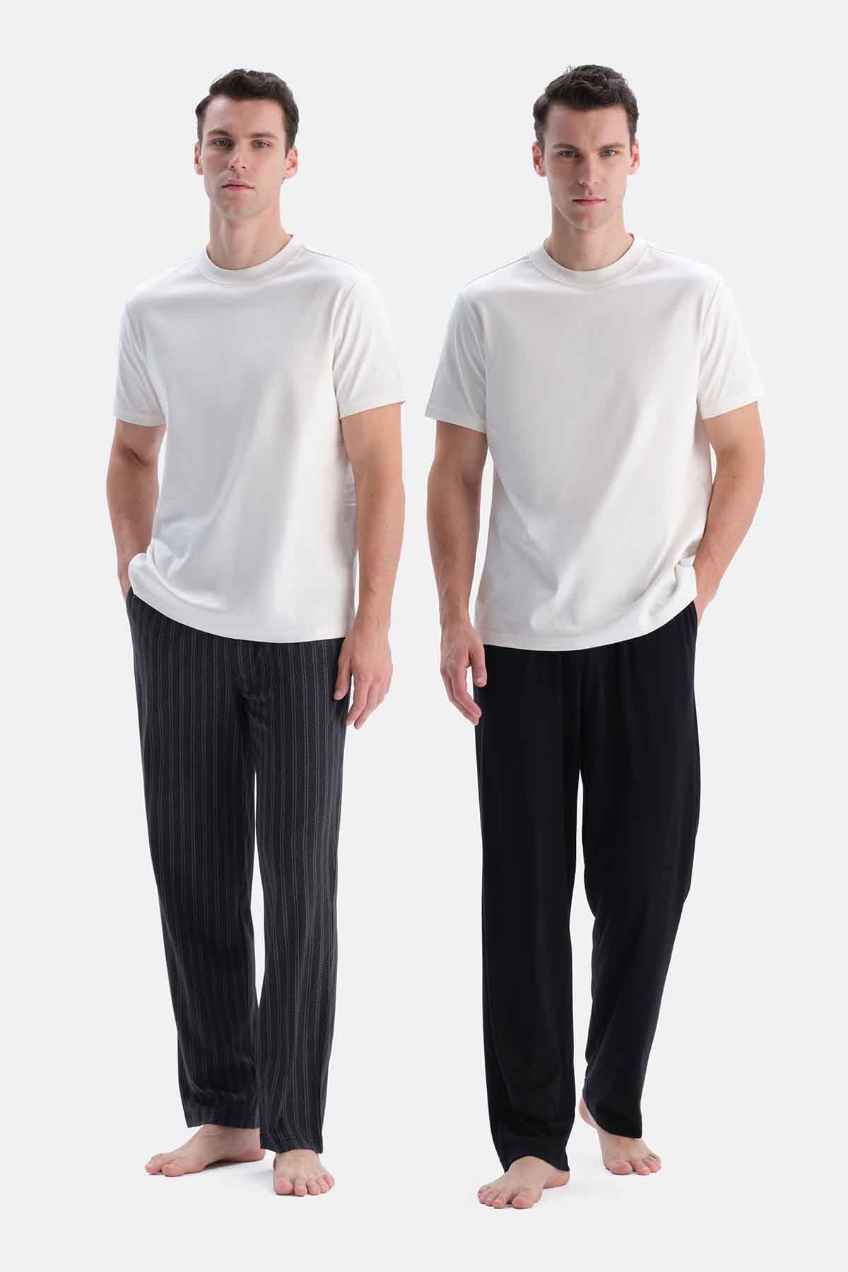 PAMUK MODAL 2'Lİ ÖRME PANTOLON SET