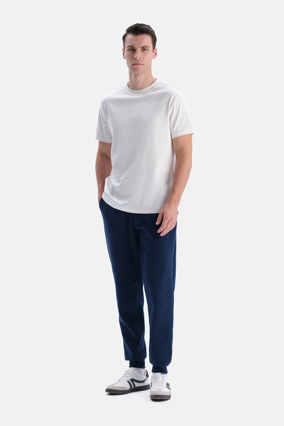 Lacivert Interlok Jogger Pantolon