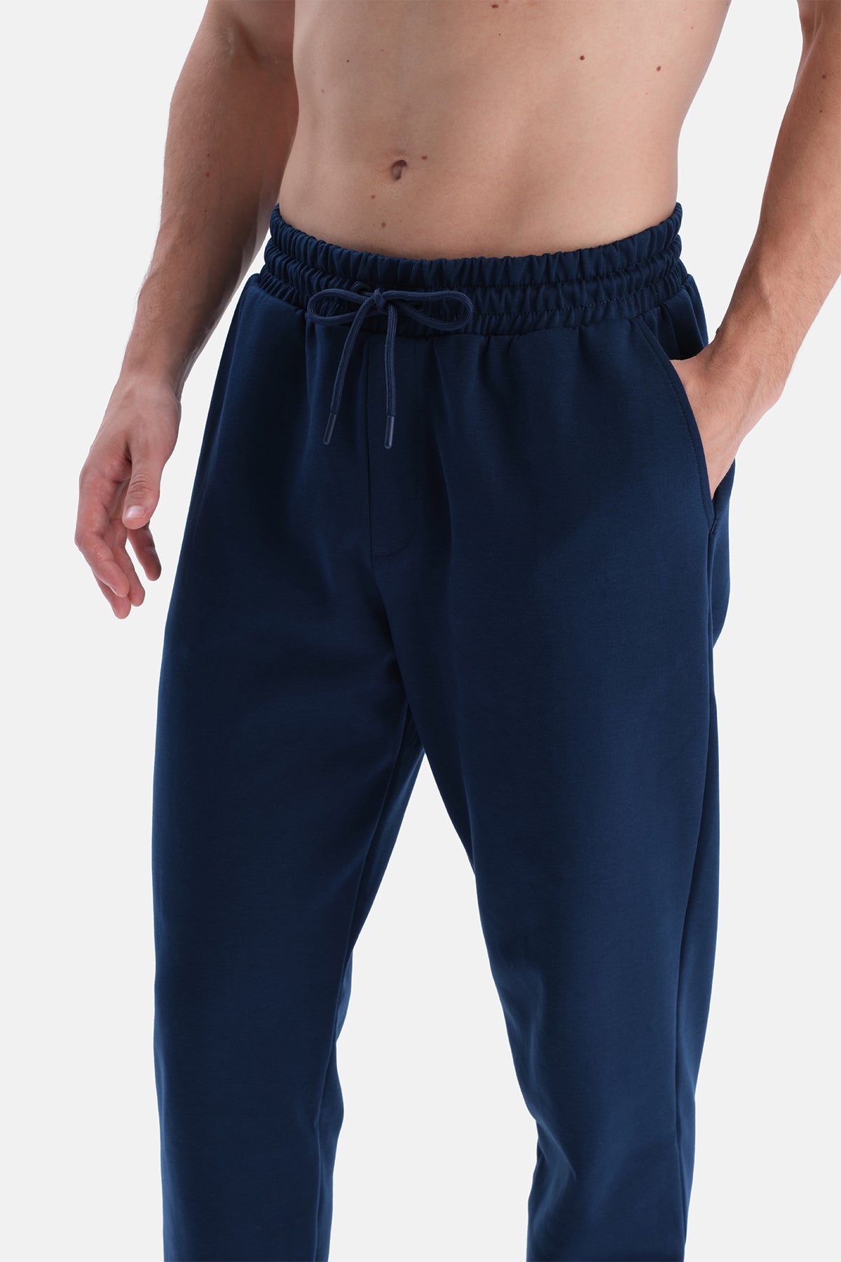 Lacivert Interlok Jogger Pantolon