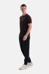 Siyah Interlok Jogger Pantolon