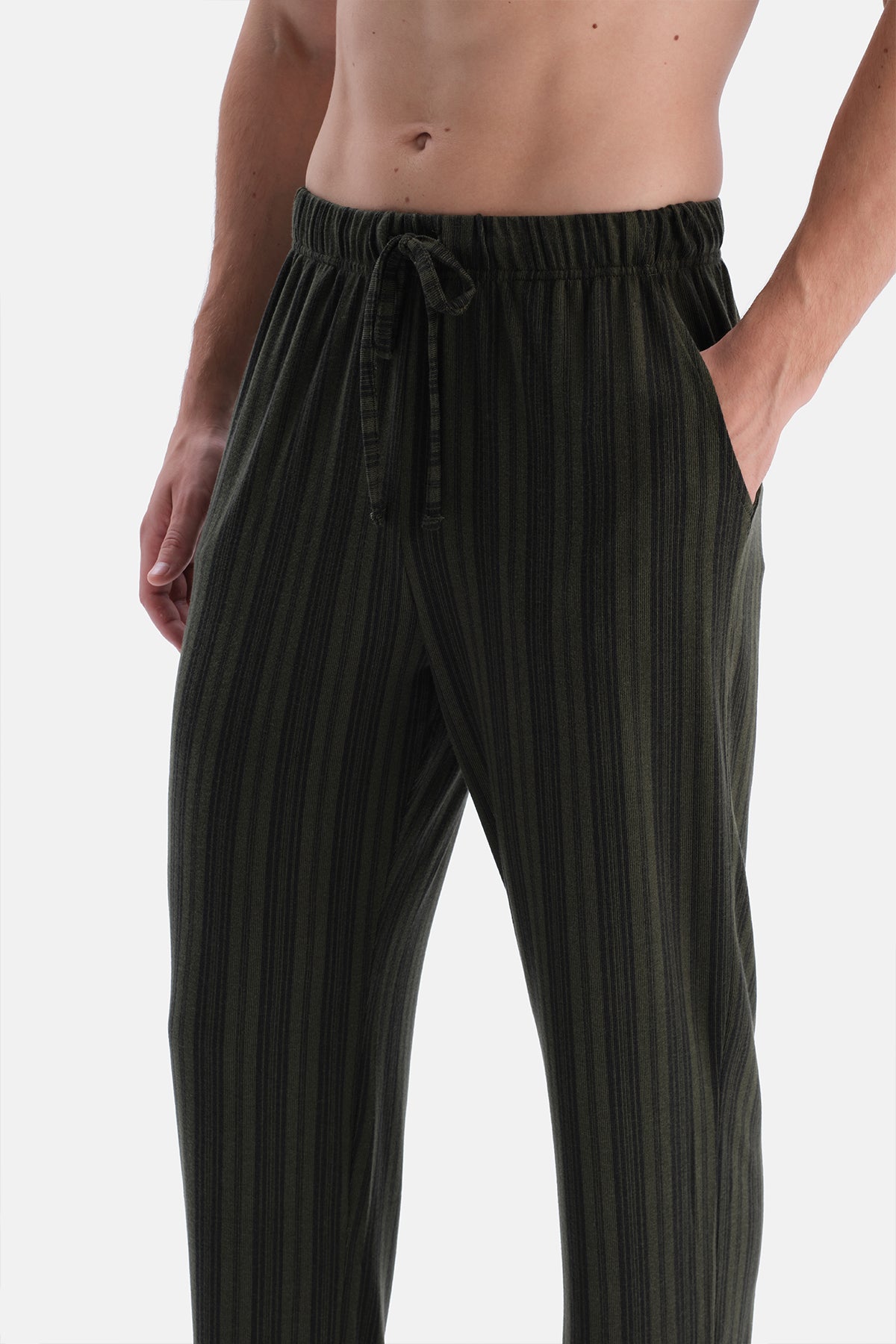 Haki Reglan Kol Termal Tişört Pantolon Takım