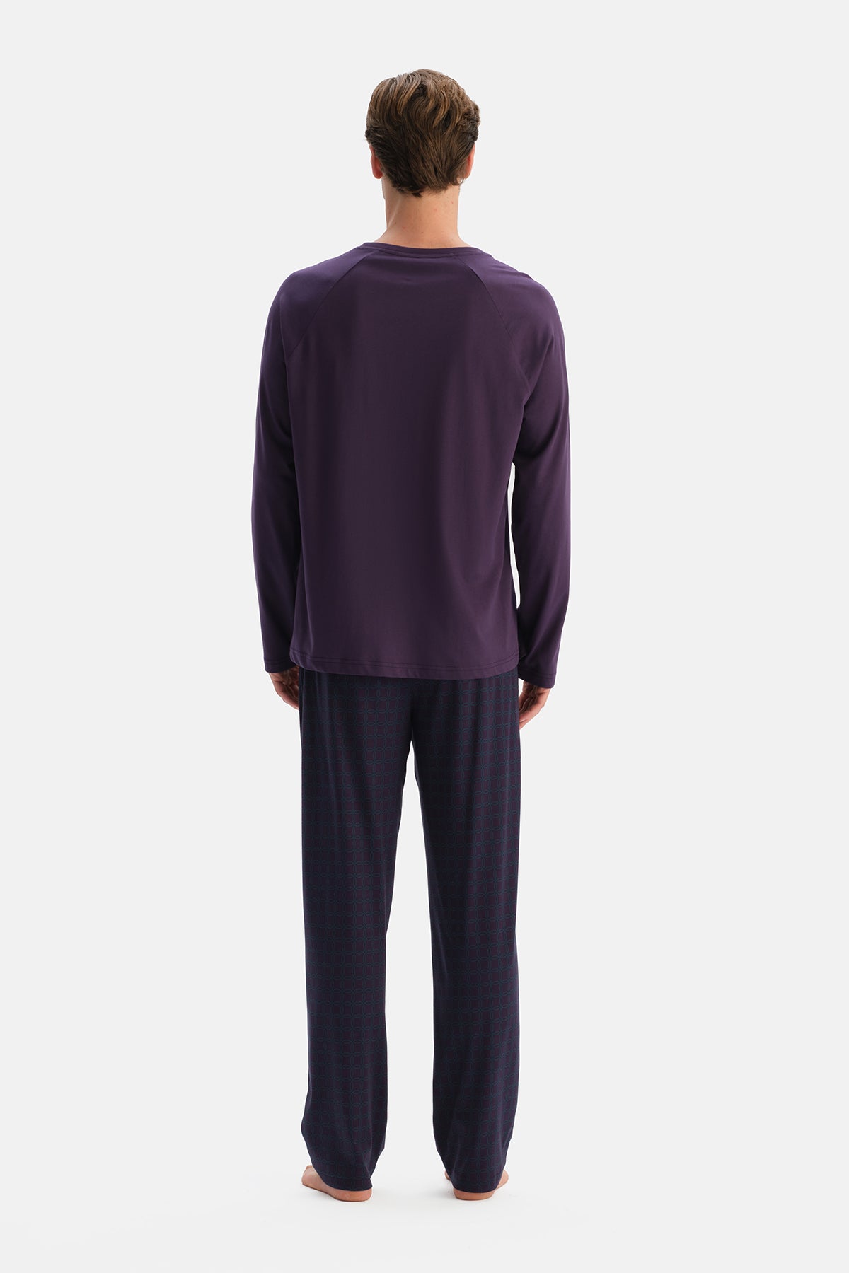 Mürdüm Reglan Kol Tişört Pantolon Takım
