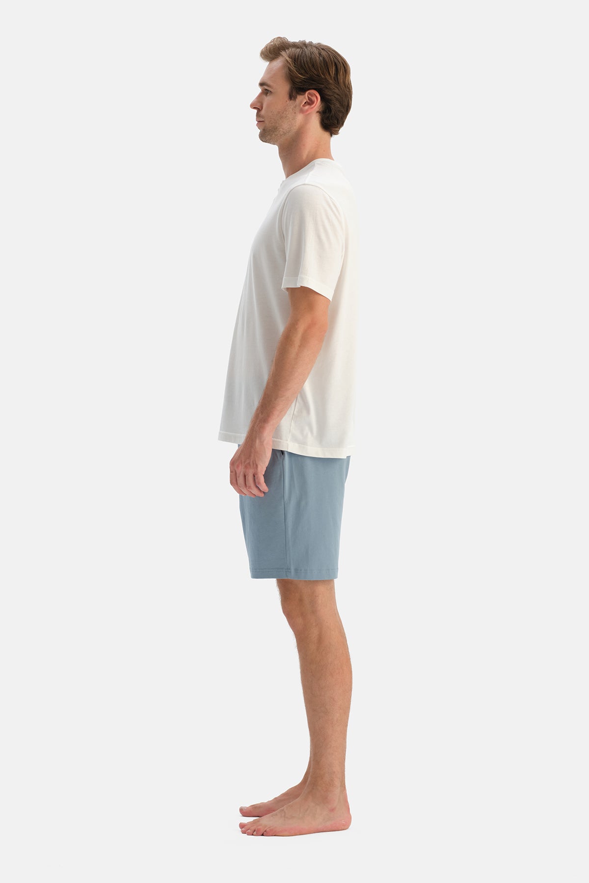 Lacivert-Mavi İkili Örme Şort
