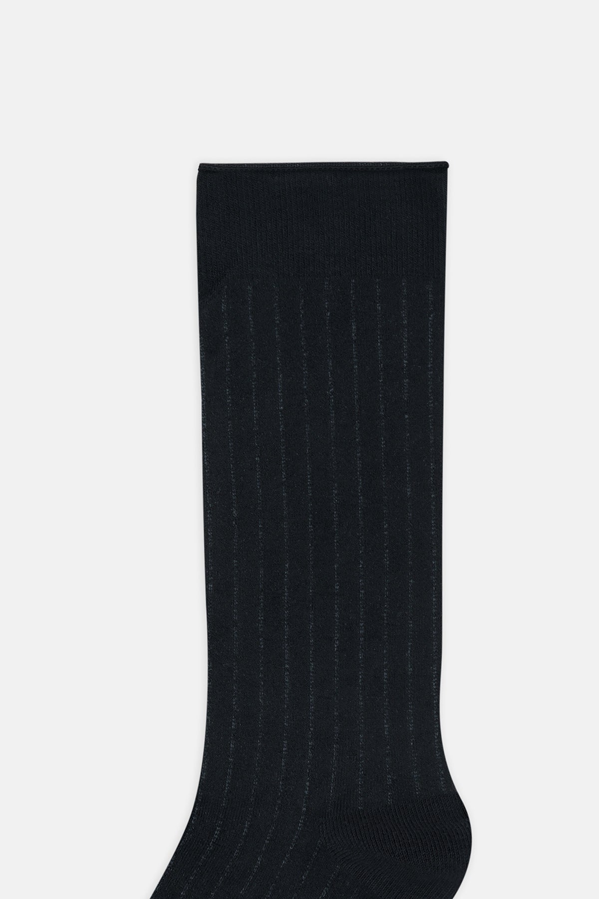 Siyah Erkek Riblı Bambu Soket Çorap