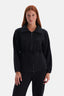 Siyah Şardonlu Modal Bel Büzgülü Sweatshirt