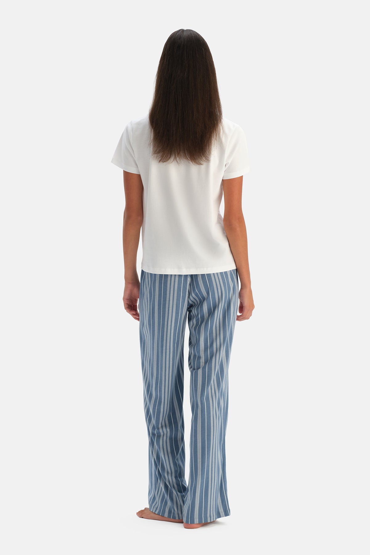 Indigo İkili Örme Pantolon
