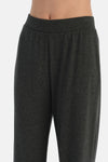 Gri Melanj Basic Rib Pantolon