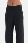 Gri Melanj Basic Rib Pantolon