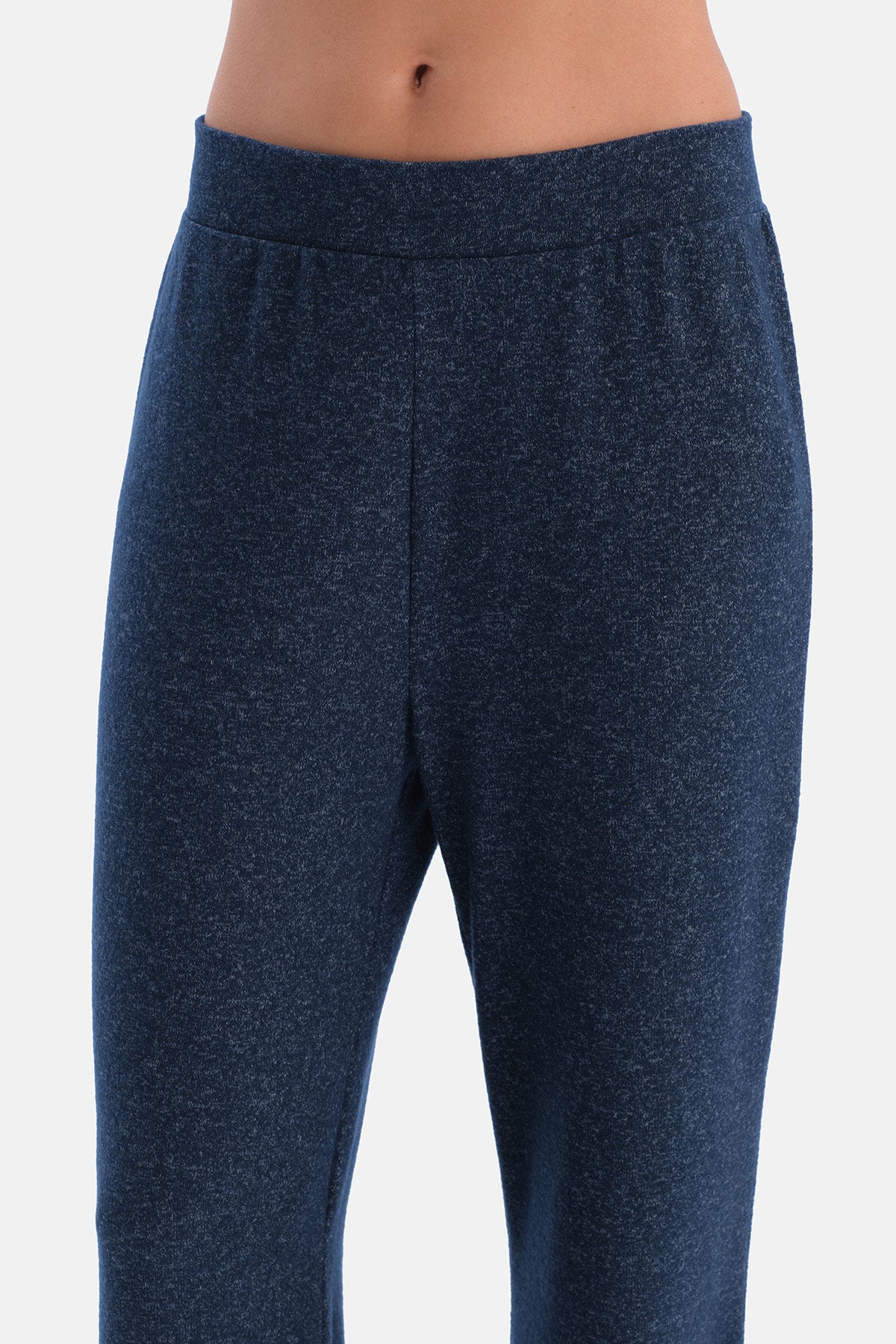 Lacivert Bol Paça Basic Pantolon