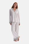 GEOMETRİK DESENLİ GÖMLEK PANTOLON TAKIM