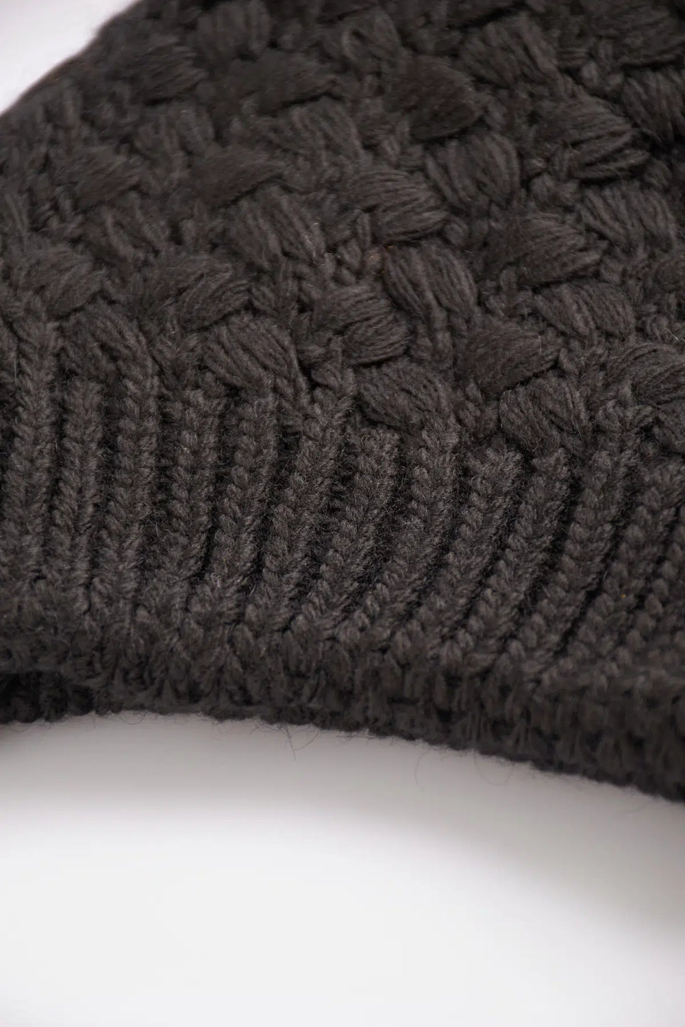 Siyah Dga1521 Kız Çocuk Örgü Bere-Pud