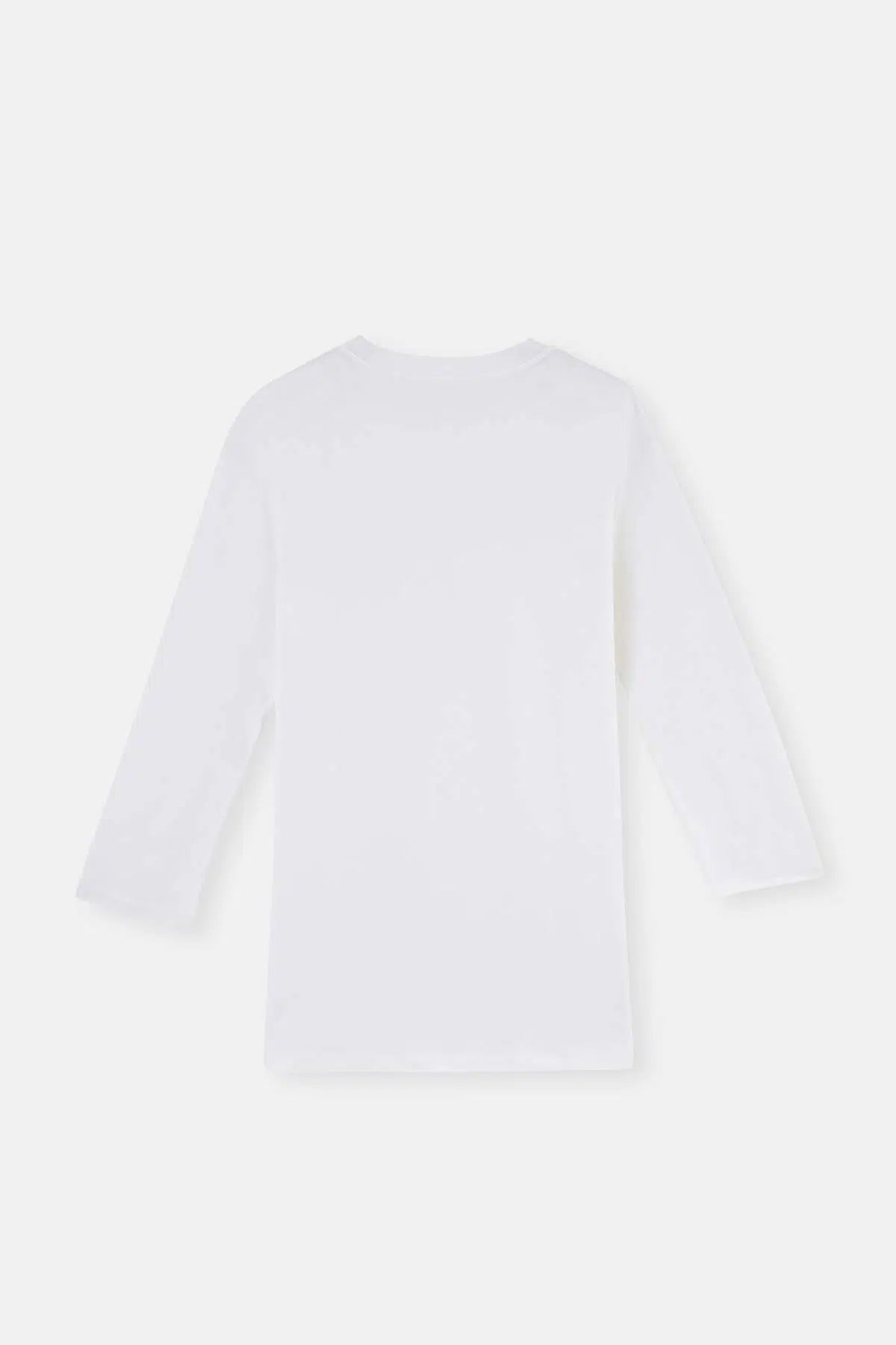 Beyaz Kadın V Yaka Body