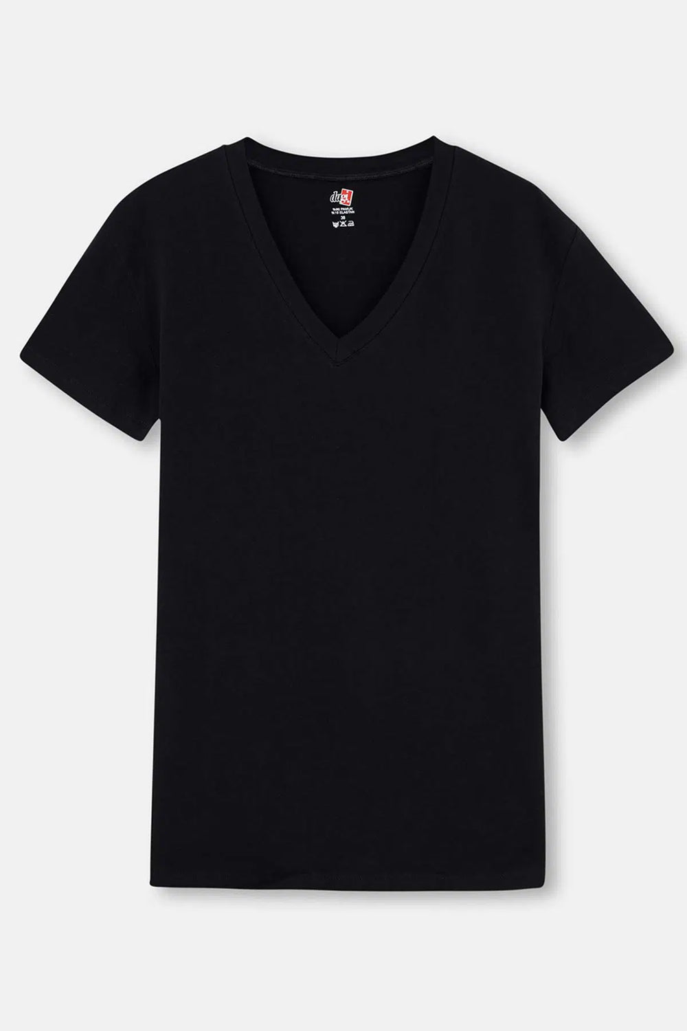 Siyah Kadın V Yaka Body