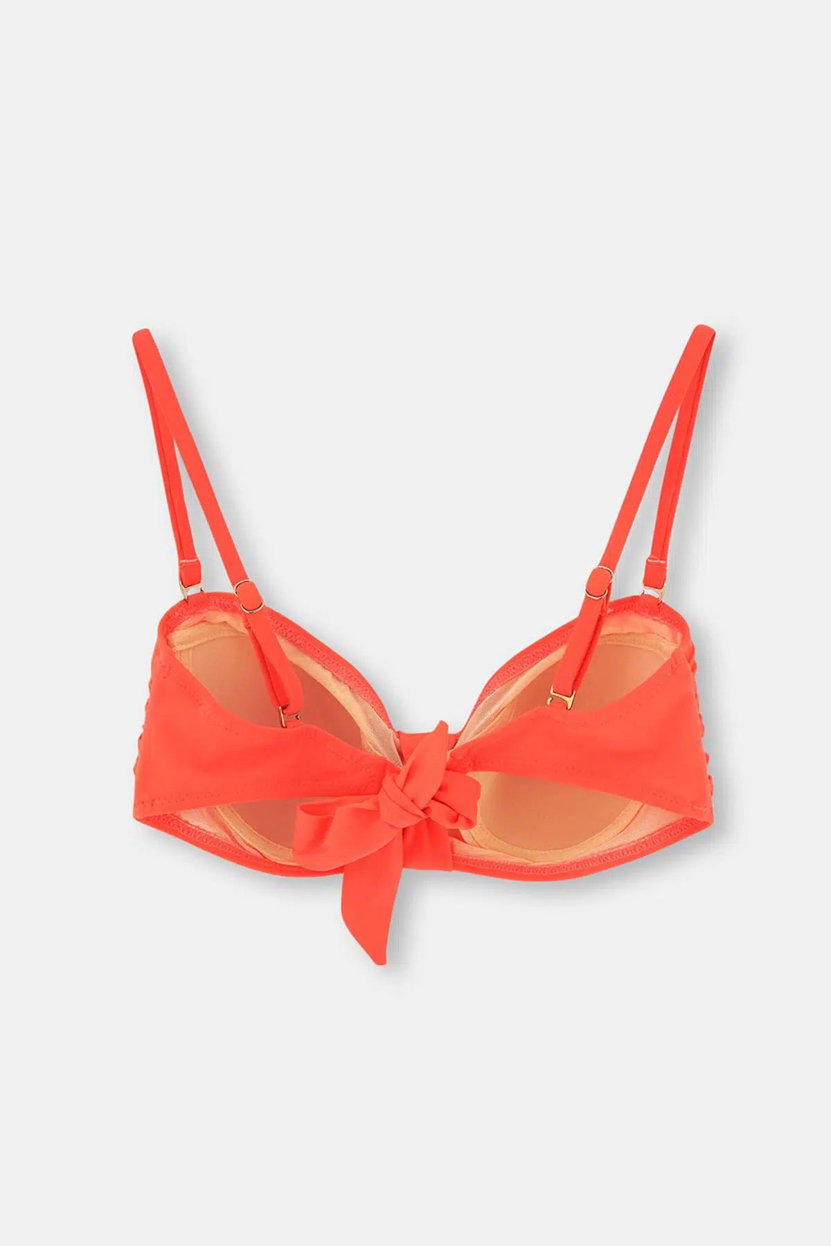 Oranj Luplu Straplez Tek Bikini Üst
