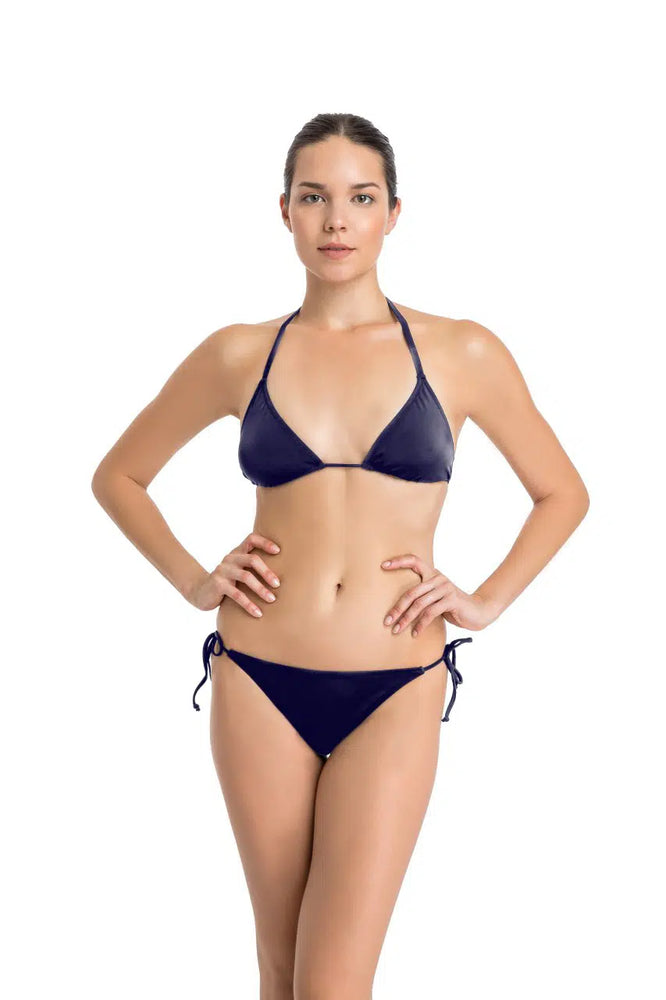 Lacivert Spagetti Tek Bikini Altı