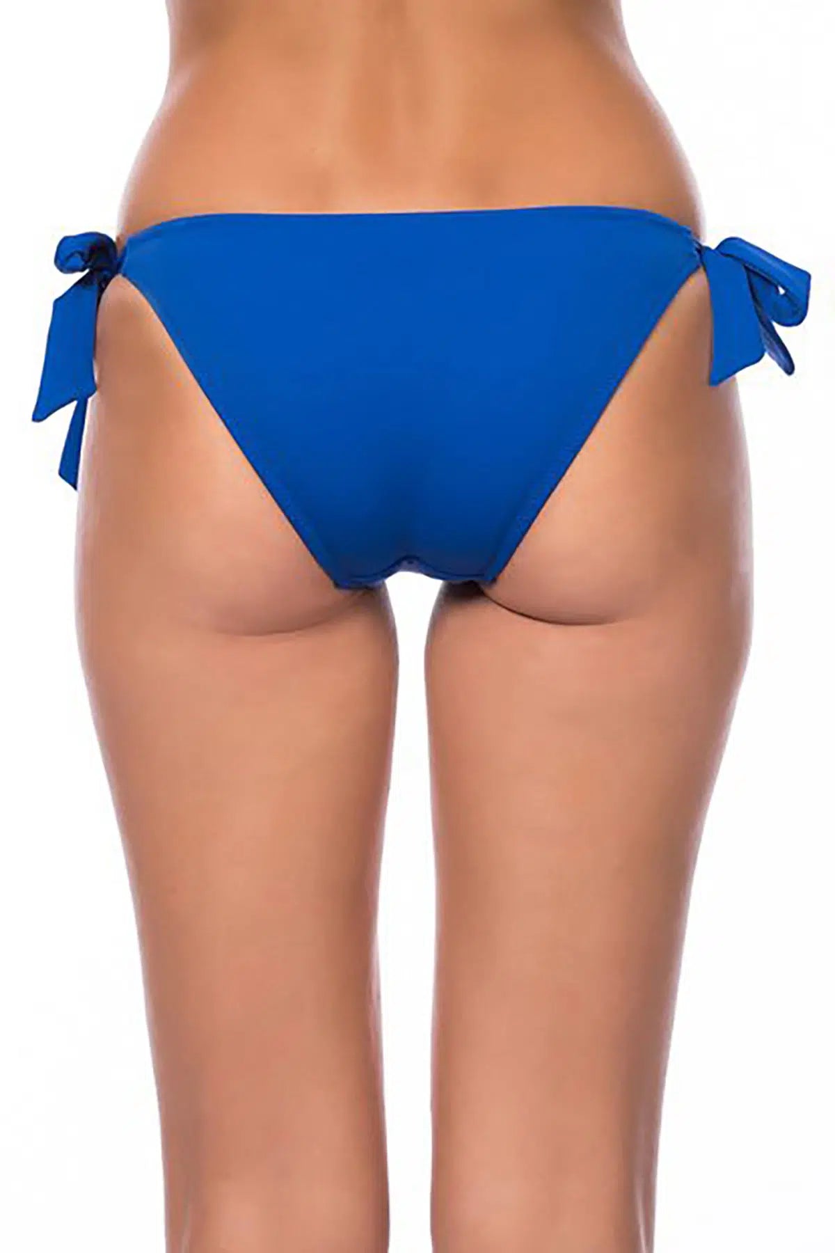 Mavi Bağcıklı Tek Bikini Alt