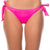 Pembe Bağcıklı Tek Bikini Alt