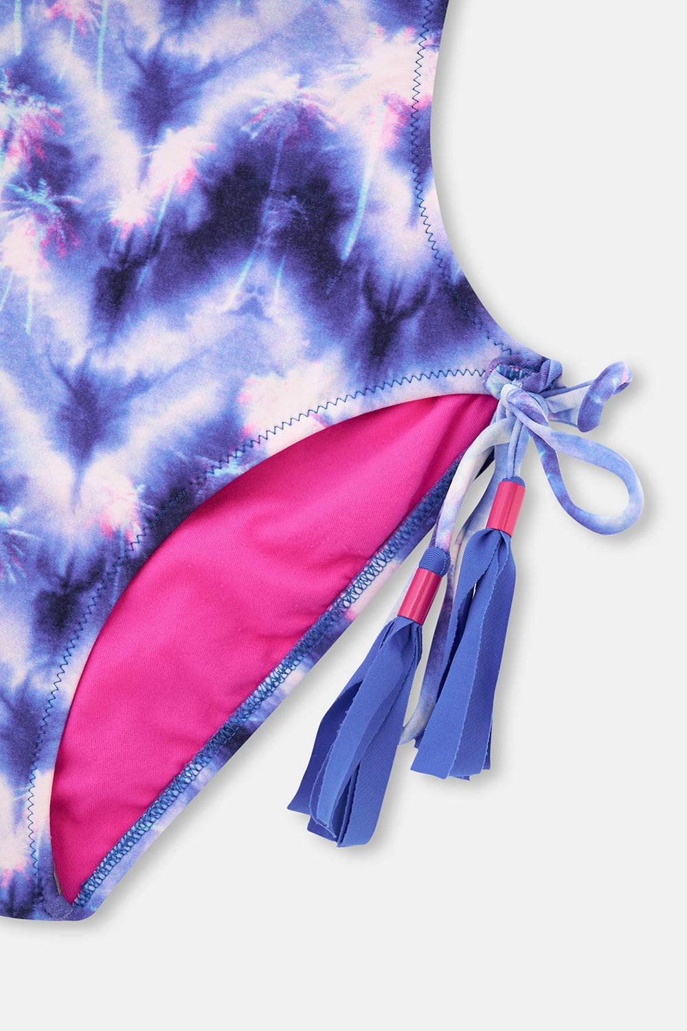 Saks V Yaka Ip Bağlı Püsküllü Dsenli Mayokini